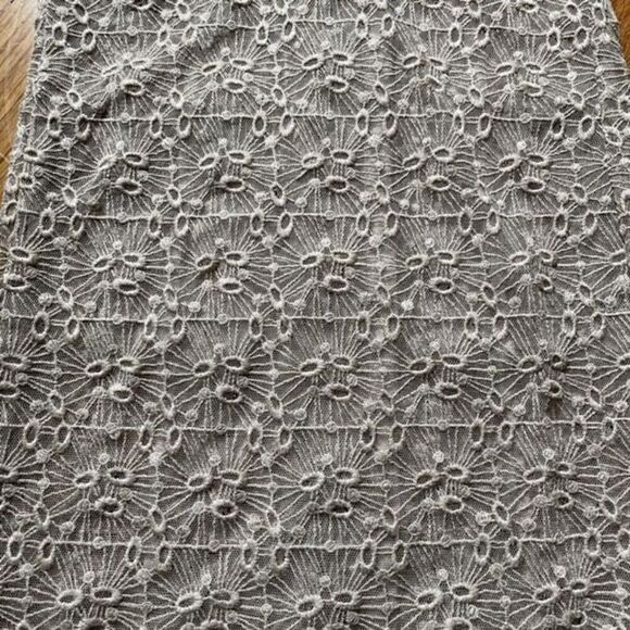 Malandrino Womens Embroidered Duster Linen Lace Dress 42 3/4 Length Sleeve Retro - Picture 5 of 10